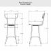 Amisco's Bean Counter Height Dimensions