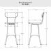 Amisco's Bean Bar Height Dimensions