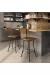 Amisco Bean Swivel Stool in Industrial Modern Kitchen