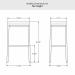 Amisco's Bradley Bar Height Dimensions