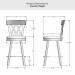 Amisco's Brittany Counter Height Dimensions