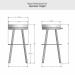 Amisco's Bryce Spectator Height Dimensions