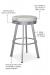 Amisco's Bryce Backless Swivel Stool includes a Pull / Handle on the Seat