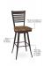 Wood seat is available in a variety of wood finishes and the metal has joints that are welded for support. This bar stool is custom made for you!