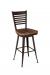 Amisco Edwin Swivel Stool with Wood Seat