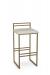 Amisco's Sonoma Low Back Gold Bar Stool