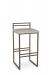 Amisco's Sonoma Bronze Modern Low Back Bar Stool