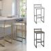 Amisco's Sonoma Modern Low Back Custom Made Bar Stool