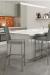 Amisco Linea Non-Swivel Stool for Ultra Modern Kitchens