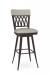 Amisco's Oxford Espresso Metal Swivel Bar Stool