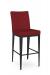 Amisco's Pablo Black and Red Bar Stool with Back