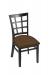 Holland's 3130 Hampton Black Wood Dining Chair in Rein Thatch Seat Cushion