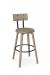 Amisco's Esteban Beach Wood Swivel Bar Stool with Back