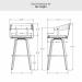 Amisco's Zao Bar Height Dimensions