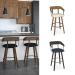 Amisco's Zao Scandinavian Modern Custom Made Bar Stool