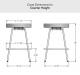 Amisco's Costa Counter Height Dimensions