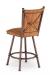 Trica Arthur 1 Swivel Stool with Cross Back Upholstered Back