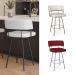 Amisco's Enya Modern Swivel Bar Stool - Customizable