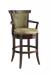 Leathercraft's Lowell 508 Traditional Wood Swivel Bar Stool with Arms