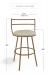 Wesley Allen's Ryo Swivel Bar Stool Dimensions