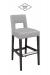 Style Upholstering 6655 Non-Swivel Wood Bar Stool with Back