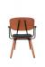 IH Seating Ingrid Industrial Dining Chair in Black - Back View