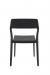 IH Seating Sierra Black Modern Dining Chair with Curved Back - Back