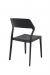 IH Seating Sierra Black Modern Dining Chair with Curved Back - Back Side