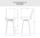 Amisco's Dorian Dimensions for Bar Height