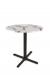 Wharton All-Season Outdoor Table with White Marble Top