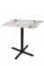 Wharton All-Season Outdoor Table with White Marble Top