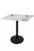 Wharton All-Season Outdoor Table with White Marble Top