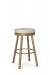 Amisco's Rudy Gold Backless Swivel Bar Stool