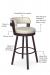 Soft seat and back cushion is available in fabric or vinyl and the metal is welded at the joints for support. This bar stool is custom made for you!