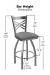 Holland's Catalina Swivel Bar Height Stool Dimensions