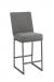 Wesley Allen's Marbury Upholstered Metal Bar Stool with Sled Base